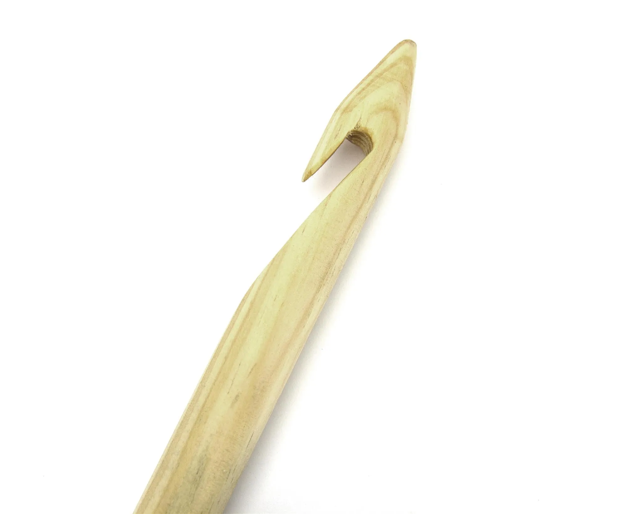 25mm Handmade Wooden Jumbo Crochet Hook