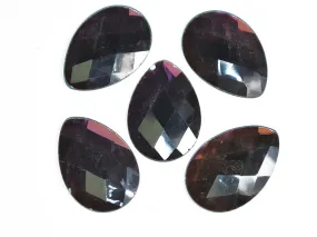 Amethyst Purple Drop Glass Stones- 28 mm