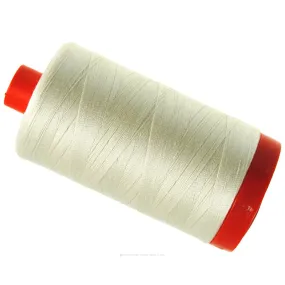 Aurifil 50 WT Cotton Mako Large Spool Thread Chalk