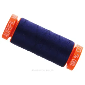 Aurifil 50 WT Cotton Mako Spool Thread Dark Navy