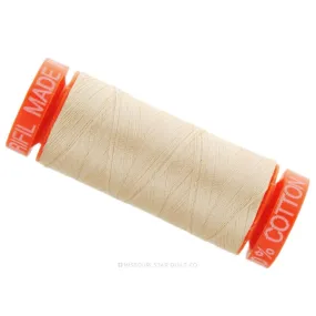 Aurifil 50 WT Cotton Mako Spool Thread Light Sand