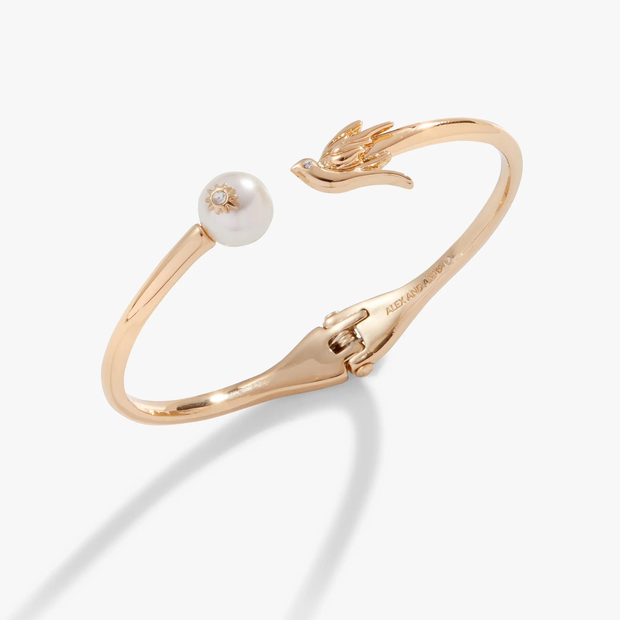 Bird   Pearl Cuff Bracelet