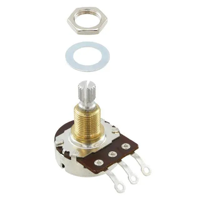 Bourns 500K Audio, Low Torque, Split Shaft Potentiometer - 3/8 bushing