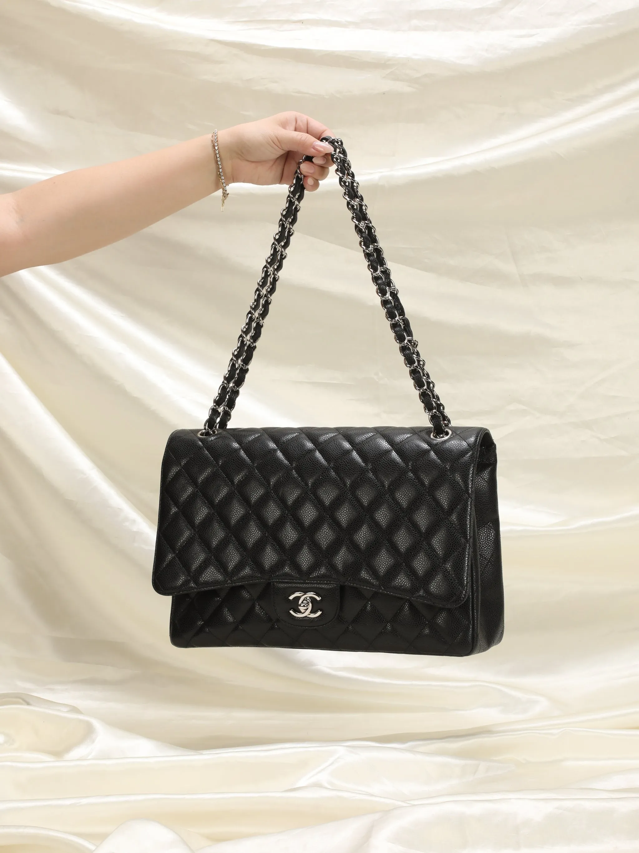 Chanel Caviar Jumbo Classic Flap