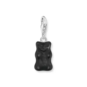 Charm pendant Goldbear in black