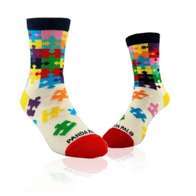 Colorful Puzzle Socks from the Sock Panda (Ages 3-7)