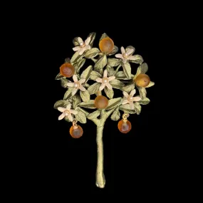 Dainty Orange Blossom Brooch