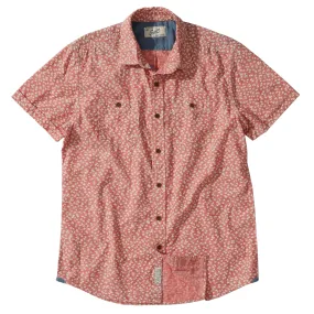 Drayton Printed Chambray Shirt - Cranberry Whisper (Final Sale)