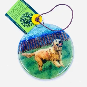 Fair Trade Ornament 36 Golden Retriever