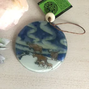 Fair Trade Ornament 41 Moose Family