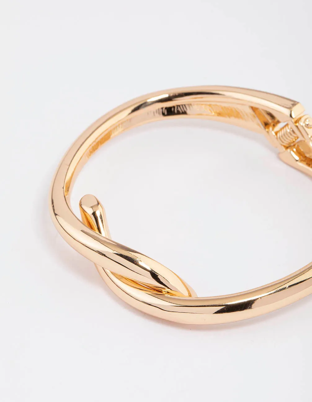 Gold Knotted Interlaced Hing Bangle