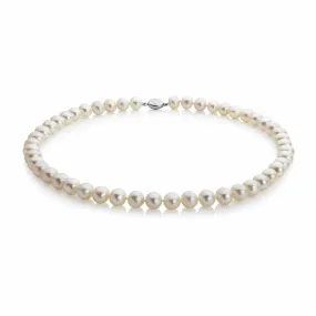 Jersey Pearl 7mm Crown (Excellent) White Freshwater Pearl 18" Necklace 1510201