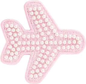 Jumbo Pink Pearl Airplane Patch