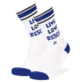 Live Love Rescue Athletic Crew Socks