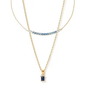 Ombre Necklace Stack - Sapphire