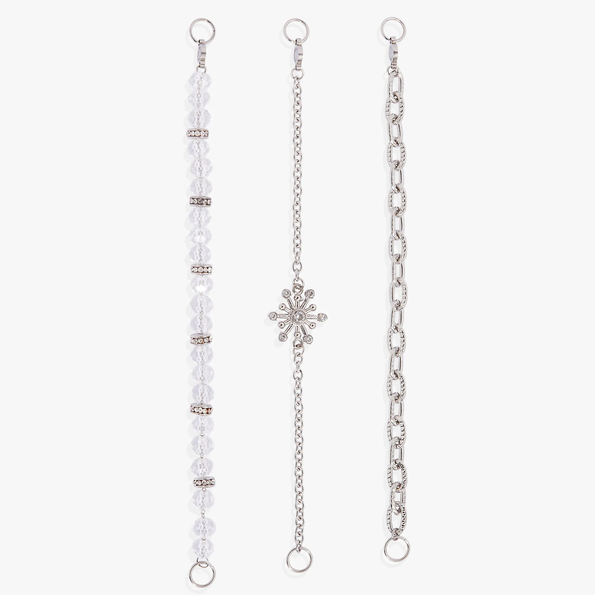 Snowflake Stranded Bracelet Set