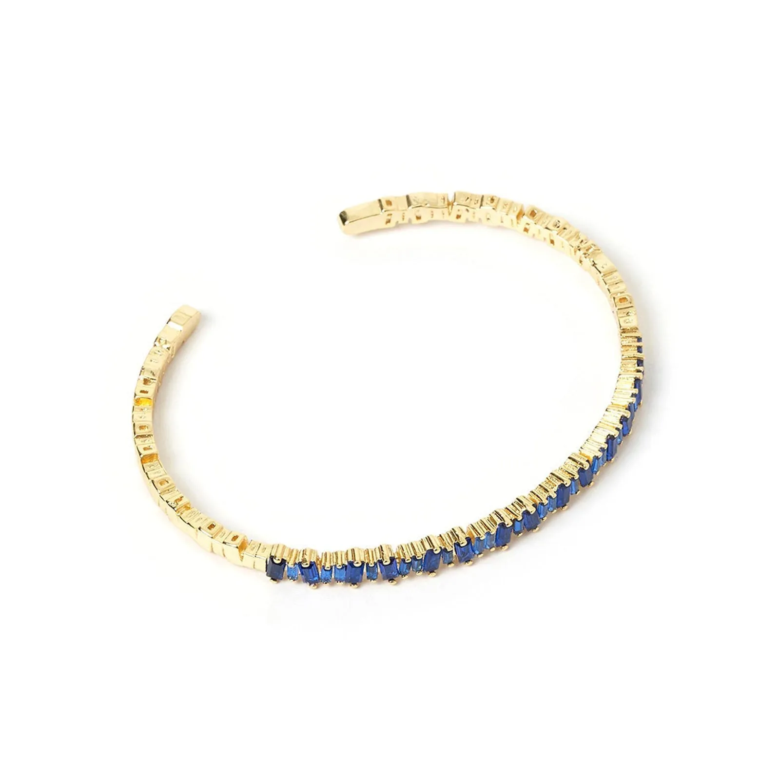 Suki Gold Cuff Bracelet - Sapphire