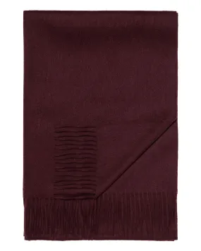 Women's Woven Cashmere Shawl Claret Red